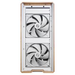 Caja ordenador gaming lian li lancool 217 atx cristal templado madera blanca