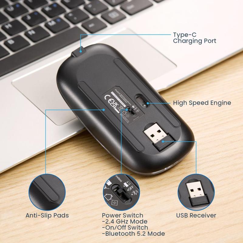 Raton inalambrico gaming ewent ew3242 gris