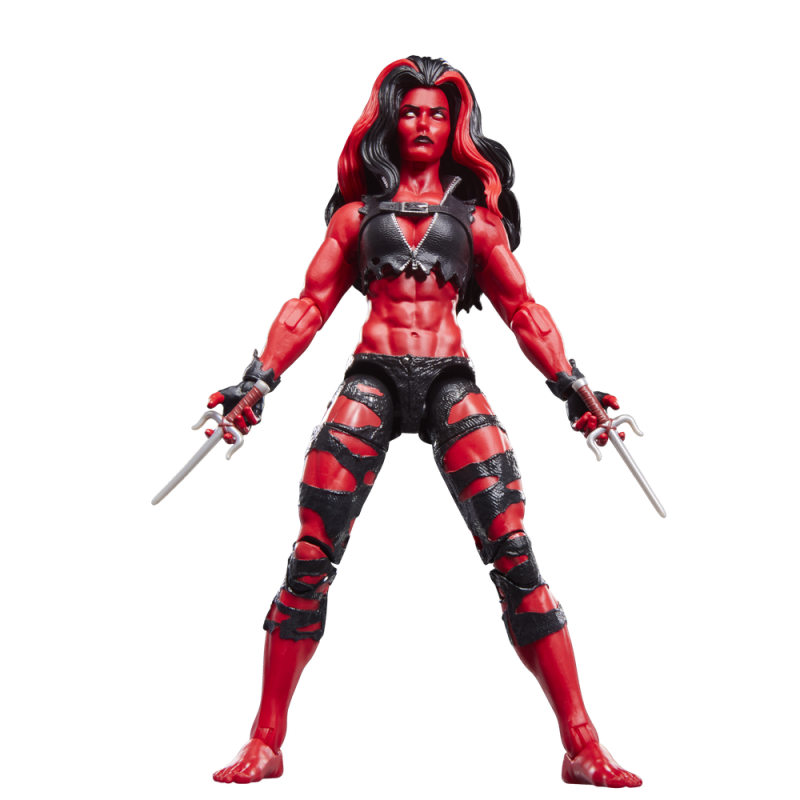 Figura hasbro marvel legends series hulk red she - hulk