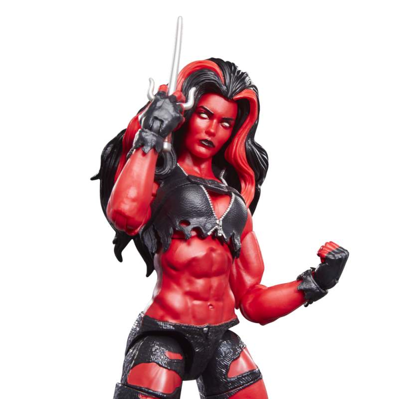 Figura hasbro marvel legends series hulk red she - hulk