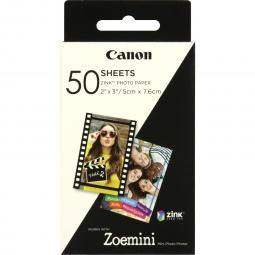 Papel fotografico canon zp - 2030 50 hojas zink para zoemini - Imagen 1