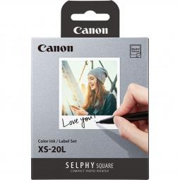 Papel fotografico canon xs - 20l 20 hojas + tinta de color - Imagen 1