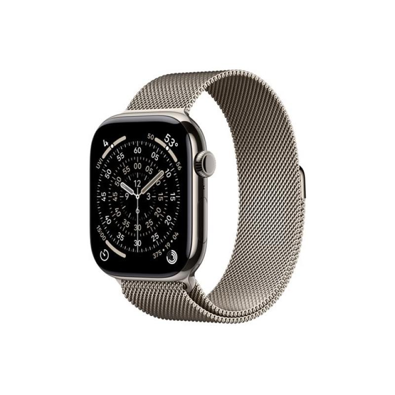Smartwatch apple watch series 11 gps + cellular 46mm natural titanium milanese loop m - l