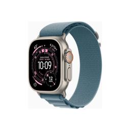 Smartwatch apple watch ultra 3 gps + cellular 49mm natural titanium case blue alpine loop - s
