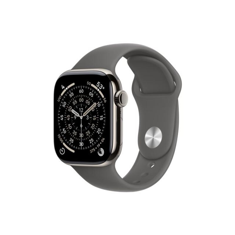 Smartwatch apple watch series 11 gps + cellular 42mm natural titanium stone gray sport loop m - l