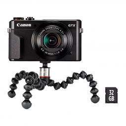 Camara digital canon powershot g7x mark ii vlogger kit 20.9mp -  zo 42x -  3'' -  hs -  wifi -  litio -  tripode -  sd 32gb - Im