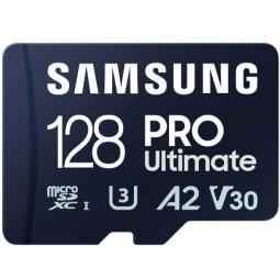 Tarjeta memoria micro sd samsung microsdxc pro ultimate 128gb clase 10 + adaptador sd