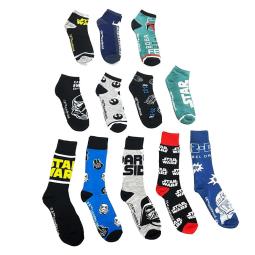 Caja regalo 12 pares calcetines star wars talla 40 - 46