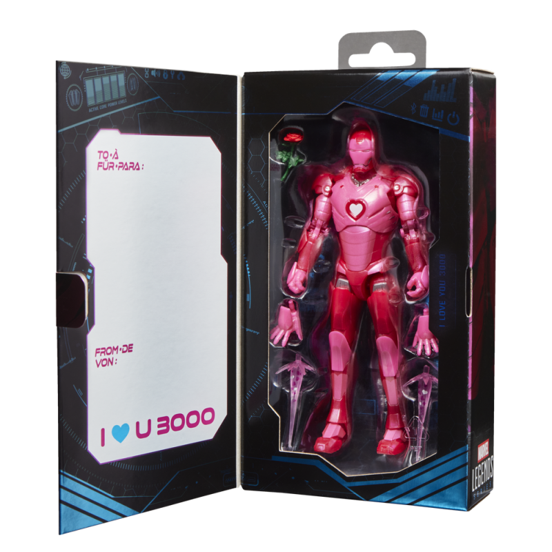 Figura hasbro marvel legends series i love you boo iron man