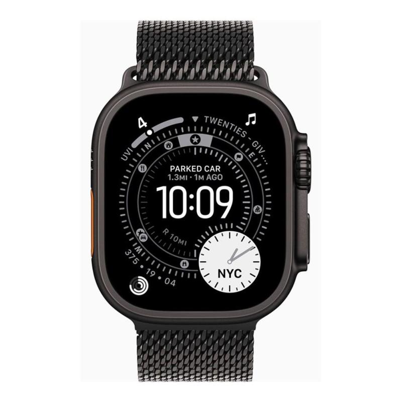 Smartwatch apple watch ultra 3 gps + cellular 49mm black titanium case black titanium milanese loop - l