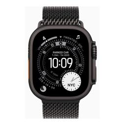 Smartwatch apple watch ultra 3 gps + cellular 49mm black titanium case black titanium milanese loop - l