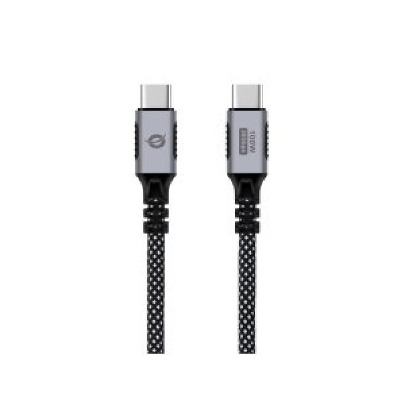 Cable usb - c macho usb - c macho 1.2m conceptronic usb 3.2 gen 2x2 100w 20v 5a 20gbps 4k60h e - mark