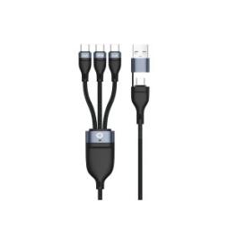 Cable usb - c macho a 3xusb - c macho 100w 1.50m adaptador a usb - a