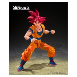 Figura tamashii nations dragon ball super s.h.figuarts super saiyan god son goku god aura