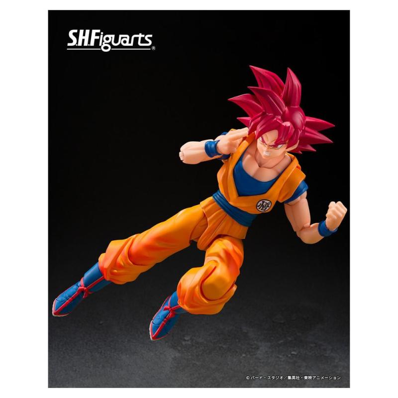 Figura tamashii nations dragon ball super s.h.figuarts super saiyan god son goku god aura