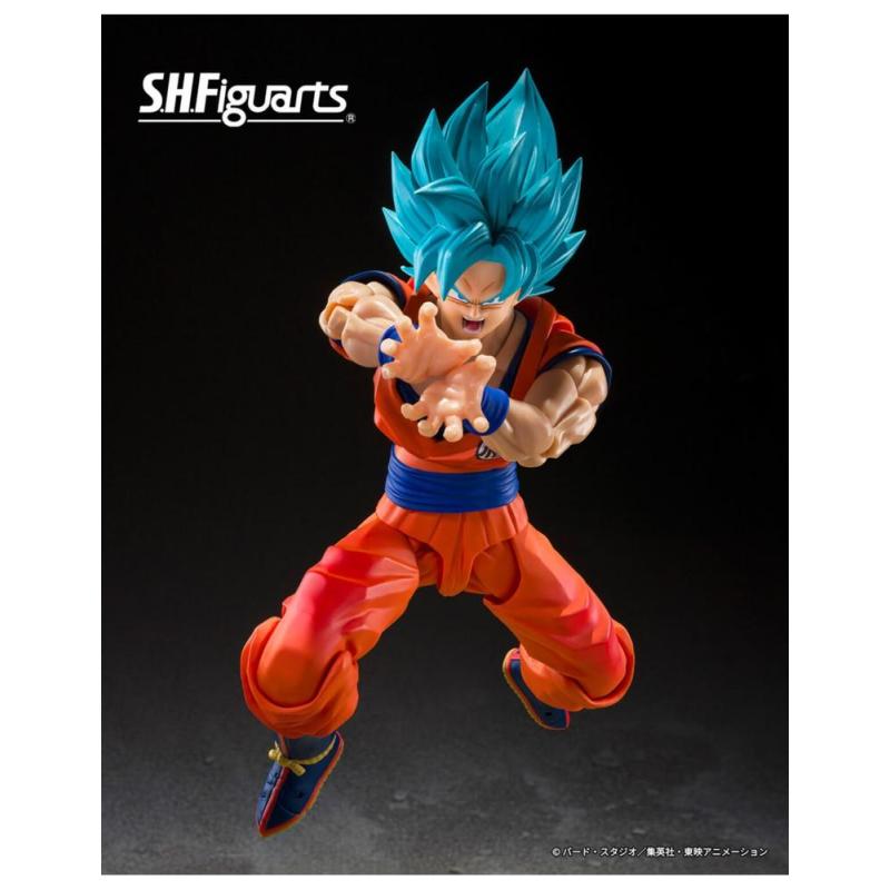 Figura tamashii nations dragon ball super s.h.figuarts super saiyan god super saiyan son goku blue power transcending limits