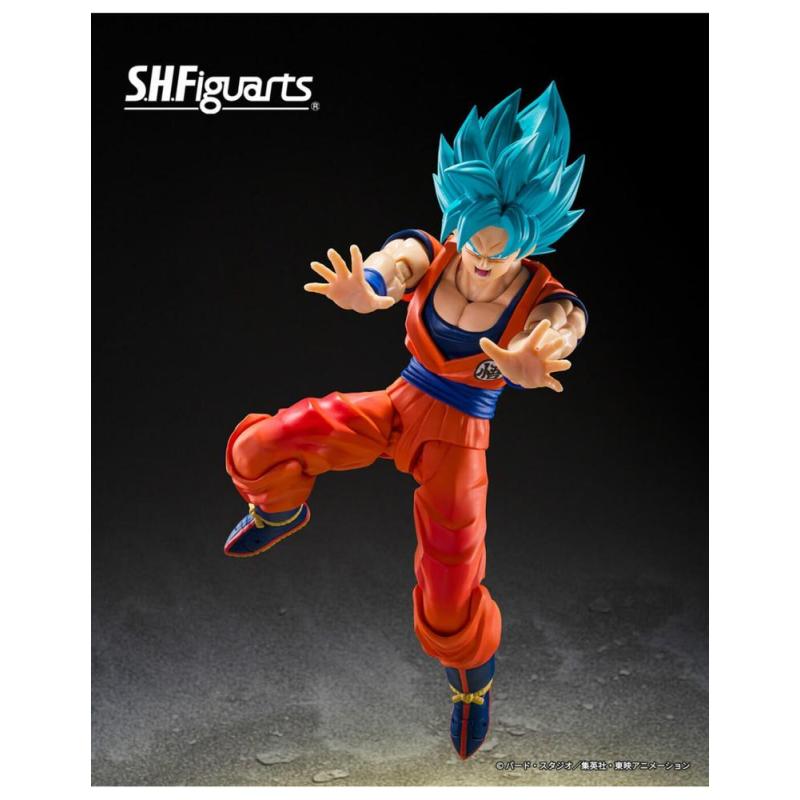 Figura tamashii nations dragon ball super s.h.figuarts super saiyan god super saiyan son goku blue power transcending limits