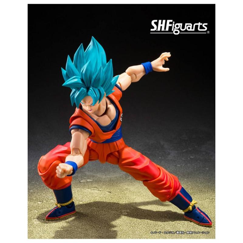 Figura tamashii nations dragon ball super s.h.figuarts super saiyan god super saiyan son goku blue power transcending limits