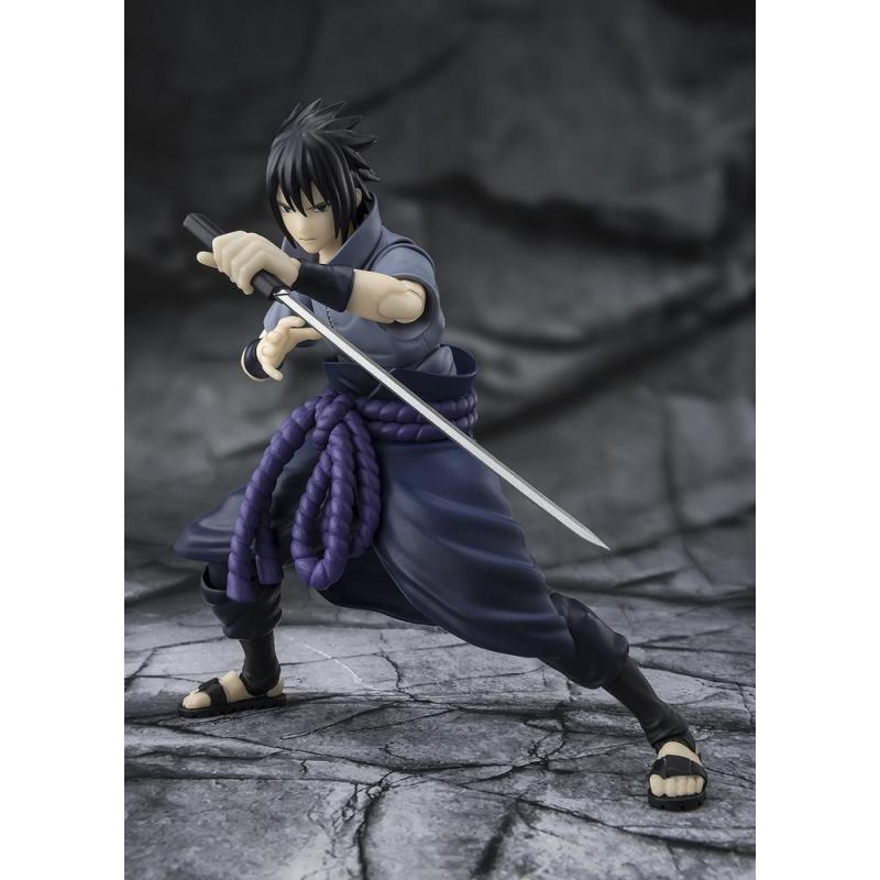 Figura tamashii nations naruto shippuden s.h.figuarts sasuke uchiha - solitary shinobi -