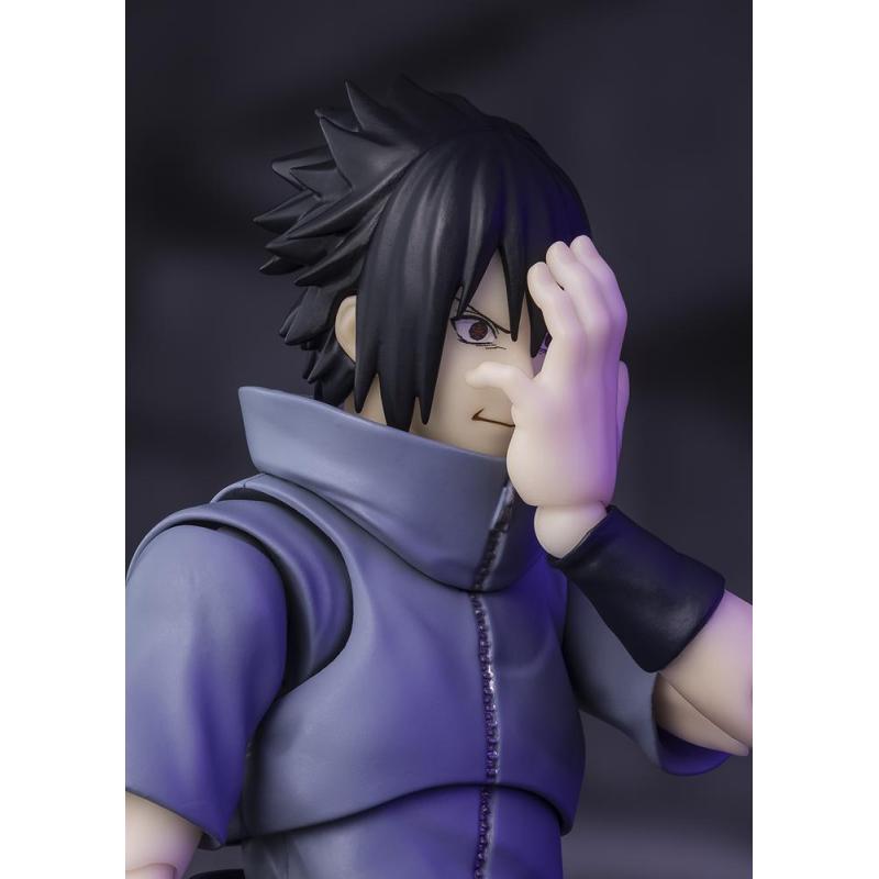 Figura tamashii nations naruto shippuden s.h.figuarts sasuke uchiha - solitary shinobi -