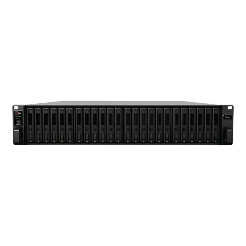 Servidor nas synology flashstation fs3600 16gb 24 bahias 2u rack gigabit ethernet