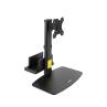 Soporte de mesa tv tooq 17 - 27 pulgadas + base para mini pc