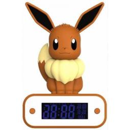 Lampara led reloj despertador teknofun madcow entertainment pokemon eevee 20 cm - Imagen 1