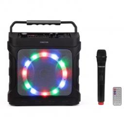 Altavoz portatil fonestar partybox 20w rms - jack - funcion karaoke - bluetooth - usb - micro sd - mp3 - microfono - efecto lumi