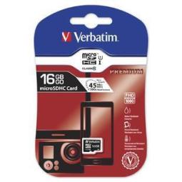 Tarjeta memoria micro sd verbatim 16gb c10