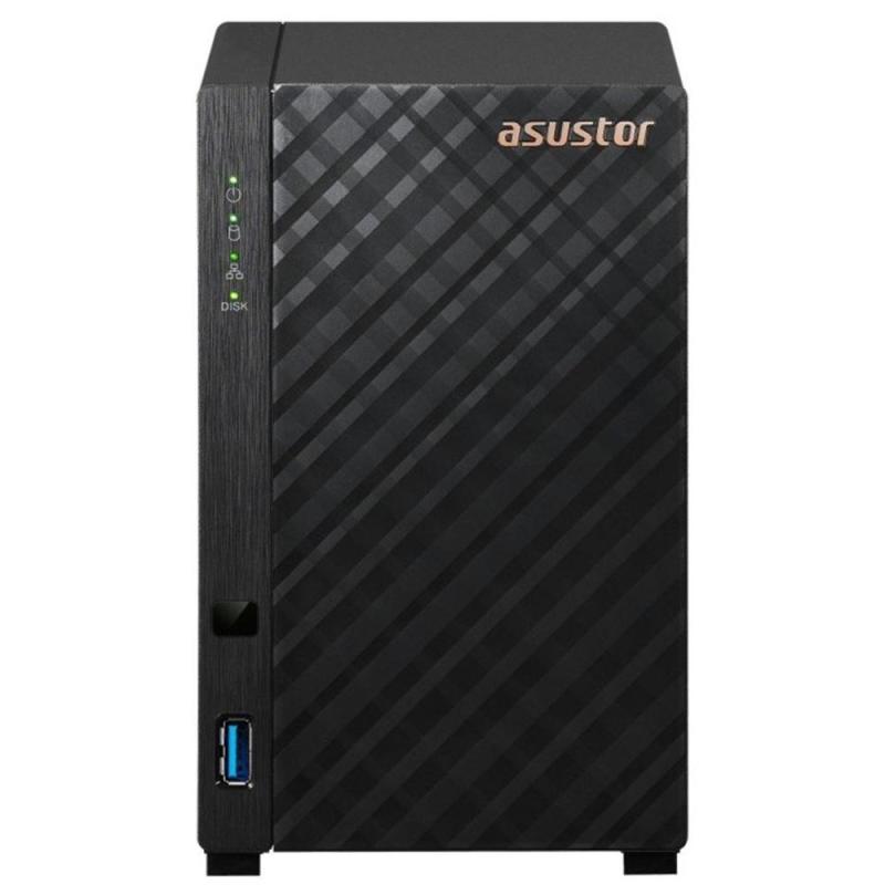 Servidor nas asustor drivestor 2 gen2 as1202t 2 bahias 1gb gigabit ethernet