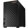 Servidor nas asustor drivestor 2 gen2 as1202t 2 bahias 1gb gigabit ethernet