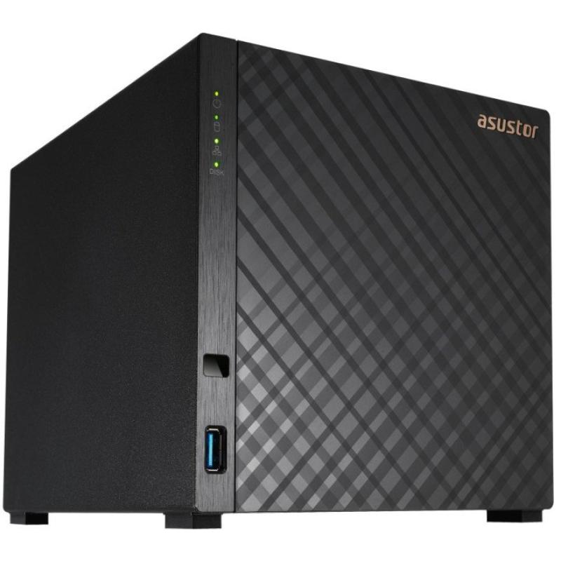 Servidor nas asustor drivestor 2 gen2 as1204t 4 bahias 1gb gigabit ethernet