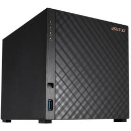 Servidor nas asustor drivestor 2 gen2 as1204t 4 bahias 1gb gigabit ethernet