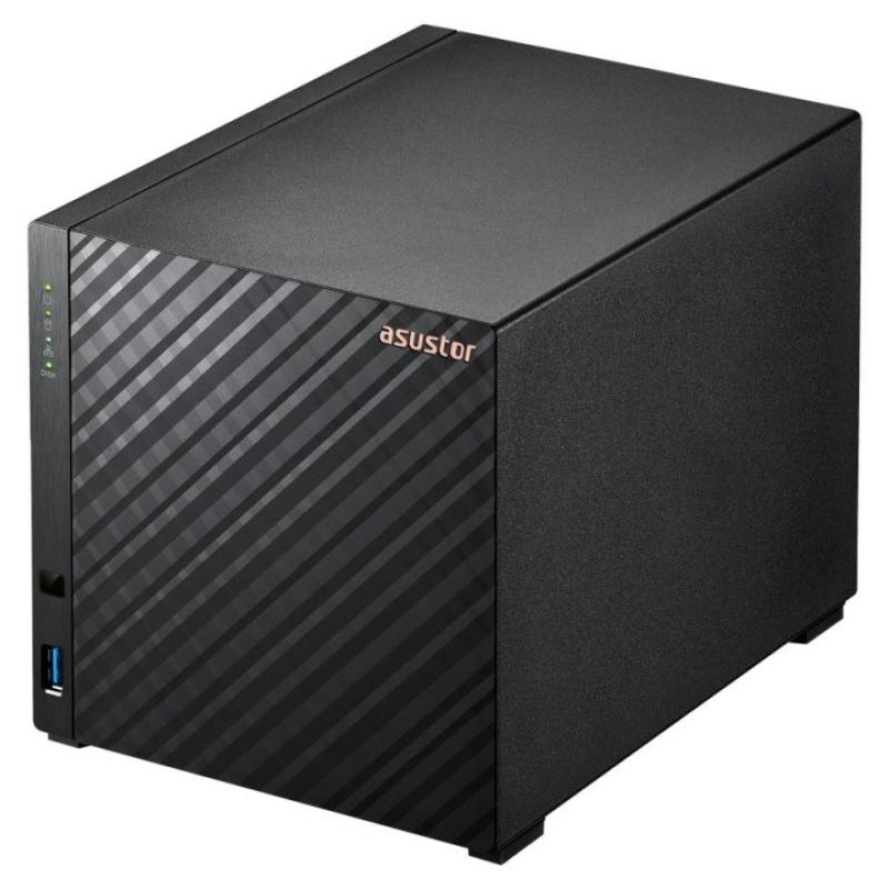 Servidor nas asustor drivestor 2 gen2 as1204t 4 bahias 1gb gigabit ethernet