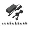 Cargador universal de portatil conceptronic ozul08b10 90w automatico 15v a 20v 10tips 6.0a