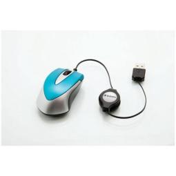 Raton verbatim go mini azul
