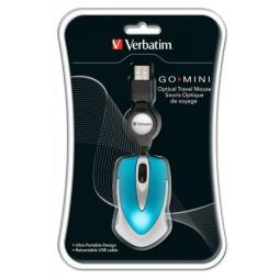 Raton verbatim go mini azul