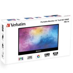 Monitor portatil vervatim 14 pulgadas fhd 30hz