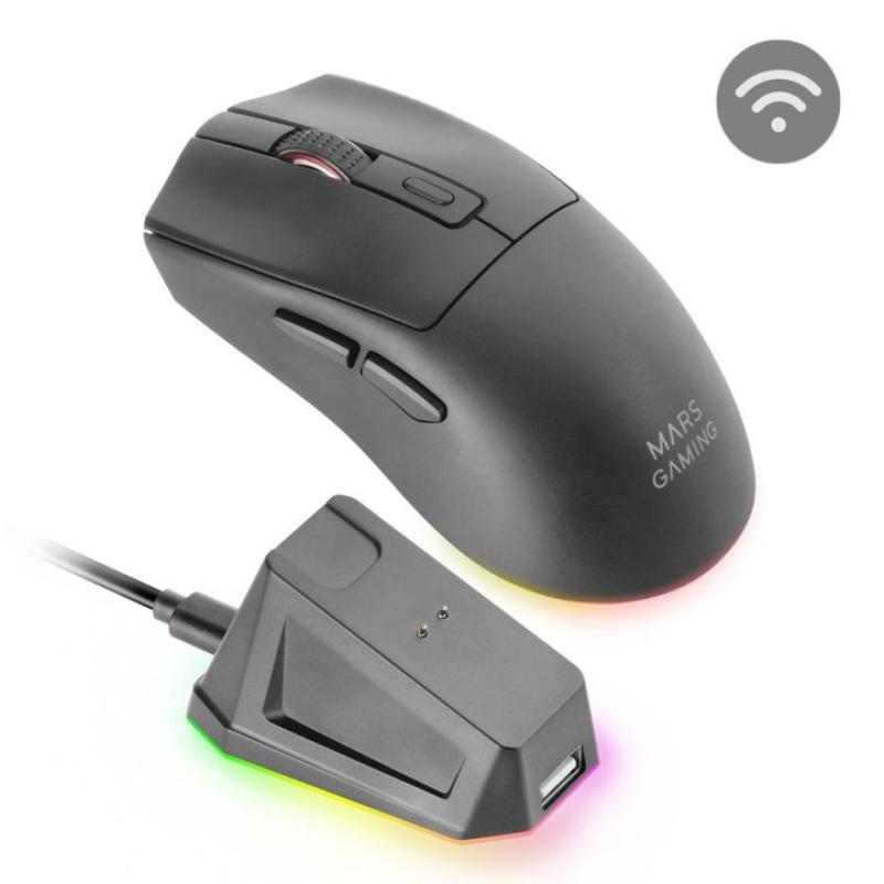 Raton inalambrico mars gaming mm - t3 negro