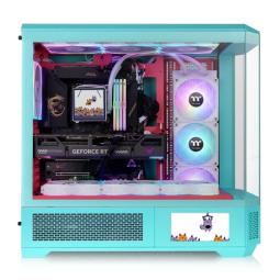 Caja ordenador gaming thermaltake view 600 tg atx cristal templado verde