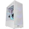 Caja ordenador mars gaming mcnebulaw atx argb cristal templado blanco