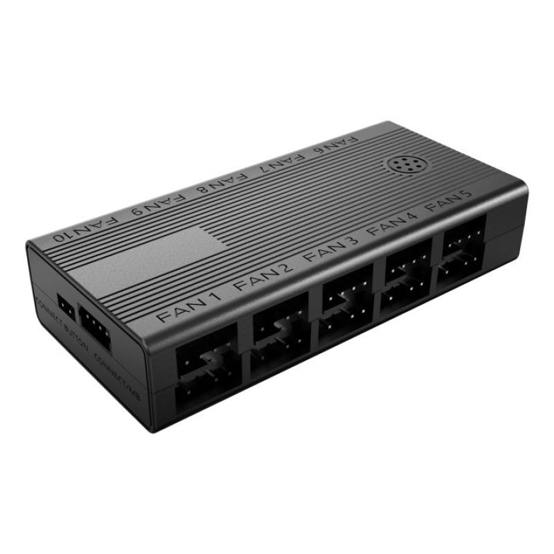 Ventilador caja mars gaming mf3dprokit argb 3x120mm negro + hub rf remote