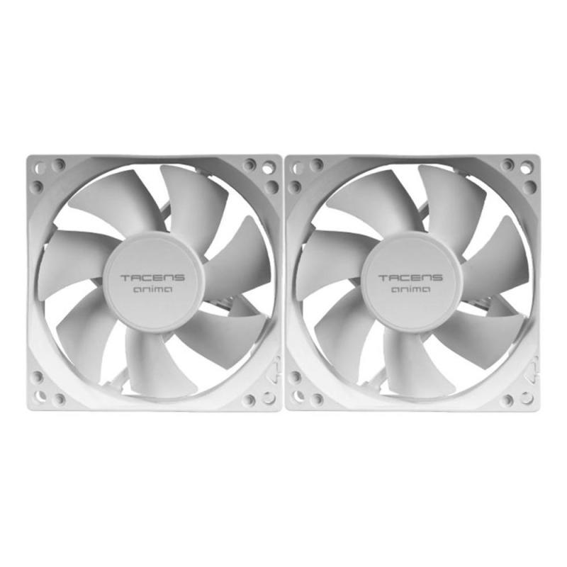 Ventilador caja tacens anima af8x2w 2x80mm blanco