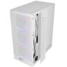 Caja ordenador mars gaming mcnebulaw atx argb cristal templado blanco
