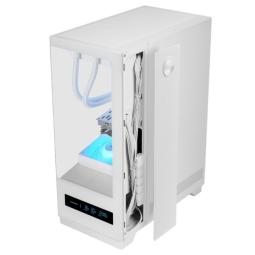 Caja ordenador mars gaming mcpulsarw atx cristal templado blanco