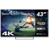 Tv smart tech 43 pulgadas qled 4k uhd 43qg02v2 google tv