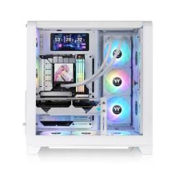 Caja ordenador gaming thermaltake view 390 air atx cristal templado blanca