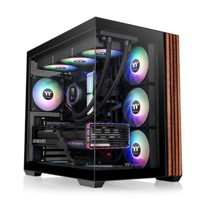 Caja ordenador gaming thermaltake view 380 usb cx1 atx argb cristal templado negra