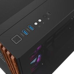 Caja ordenador gaming thermaltake view 380 usb cx1 atx argb cristal templado negra