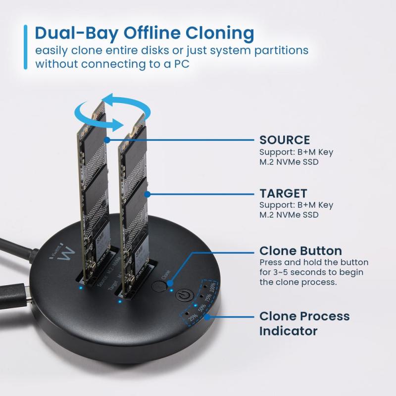 Duplicador clonador discos duros ewent ew7078